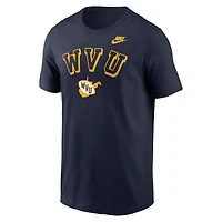 Men's Nike Navy West Virginia Mountaineers Legacy Nickname T-Shirt