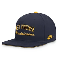 Casquette snapback Nike Legacy bleu marine West Virginia Mountaineers pour homme