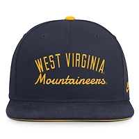 Casquette snapback Nike Legacy bleu marine West Virginia Mountaineers pour homme