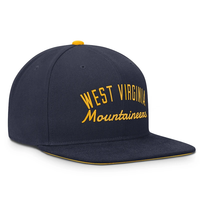 Men's Nike  Navy West Virginia Mountaineers Legacy Snapback Hat