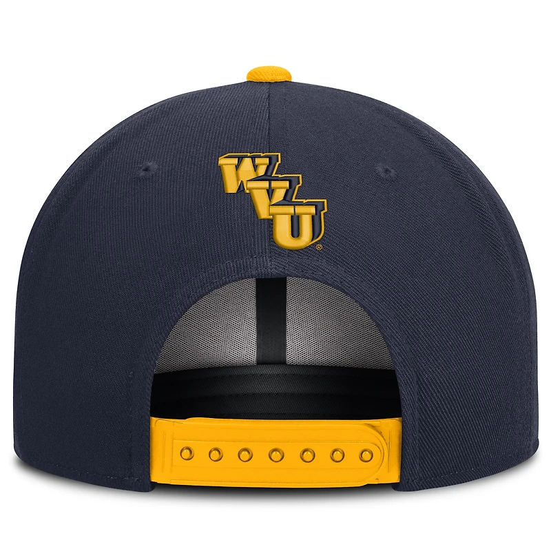 Casquette snapback Nike Legacy bleu marine West Virginia Mountaineers pour homme