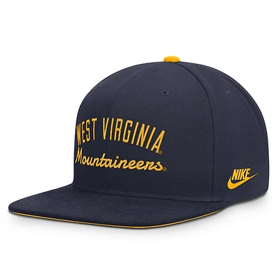 Men's Nike  Navy West Virginia Mountaineers Legacy Snapback Hat