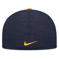 Men's Nike Navy West Virginia Mountaineers On-Field Dugout True Performance Fitted Hat