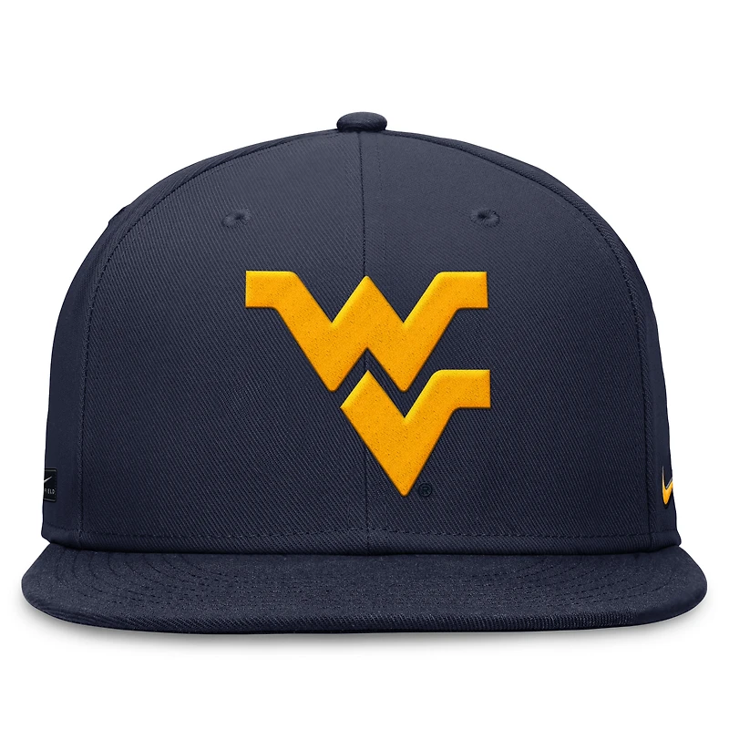 Men's Nike Navy West Virginia Mountaineers On-Field Pro Fitted Hat