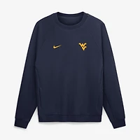 Sweat-shirt raglan Nike Dri-FIT Premium Performance pour homme, bleu marine, West Virginia Mountaineers