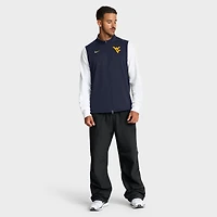 Gilet Nike bleu marine West Virginia Mountaineers Primetime Victory Performance à fermeture éclair intégrale pour homme