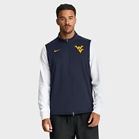Gilet Nike bleu marine West Virginia Mountaineers Primetime Victory Performance à fermeture éclair intégrale pour homme