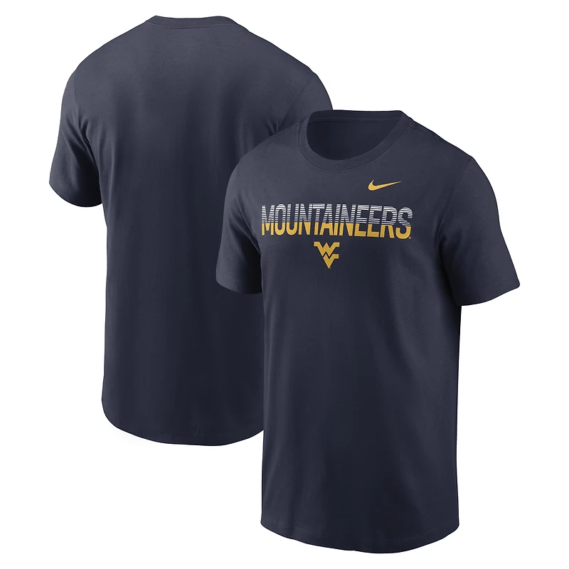 Men's Nike Navy West Virginia Mountaineers Primetime Kinetic T-Shirt