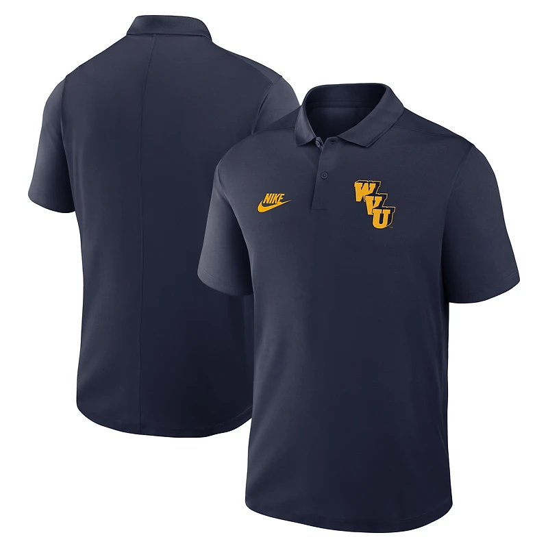 Men's Nike Navy West Virginia Mountaineers Primetime Victory Legacy Vault Logo Performance Polo