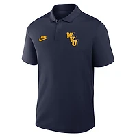 Men's Nike Navy West Virginia Mountaineers Primetime Victory Legacy Vault Logo Performance Polo