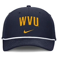 Men's Nike Navy West Virginia Mountaineers Rise Campus Adjustable Hat