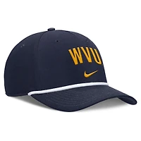 Casquette ajustable Nike bleu marine West Virginia Mountaineers Rise Campus pour homme