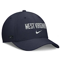 Casquette Nike bleu marine West Virginia Mountaineers Rise On-Field SwooshFlex Dri-FIT Flex pour homme