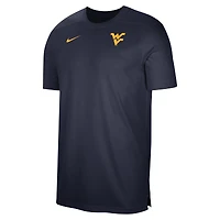 Haut de performance Nike West Virginia Mountaineers Sideline Coaches pour homme - Bleu marine