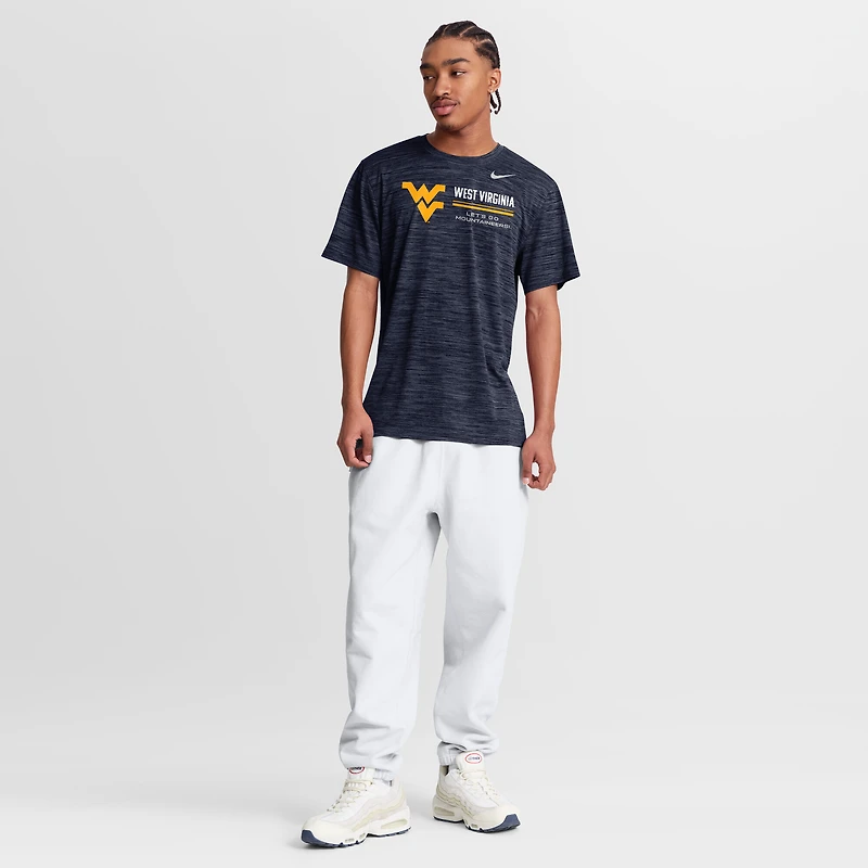 Men's Nike Navy West Virginia Mountaineers Sideline Velocity Dri-FIT T-Shirt