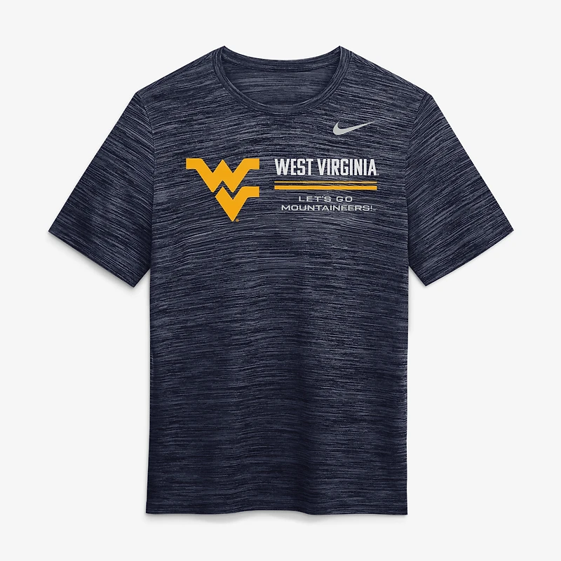 Men's Nike Navy West Virginia Mountaineers Sideline Velocity Dri-FIT T-Shirt