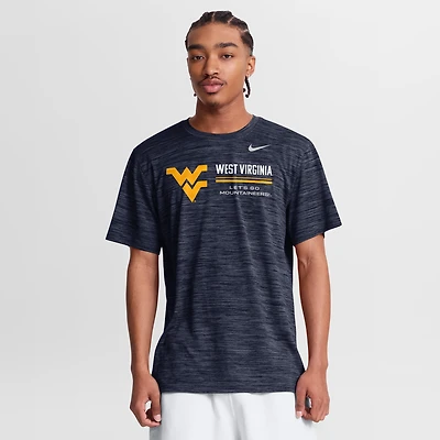 Men's Nike Navy West Virginia Mountaineers Sideline Velocity Dri-FIT T-Shirt