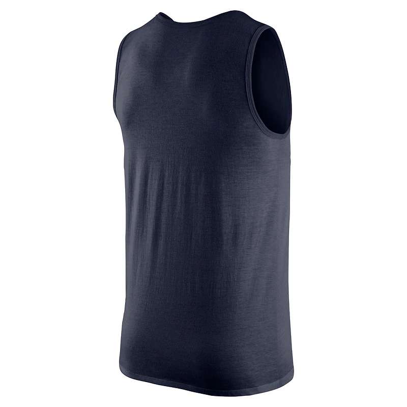 Débardeur Nike pour hommes, bleu marine, West Virginia Mountaineers