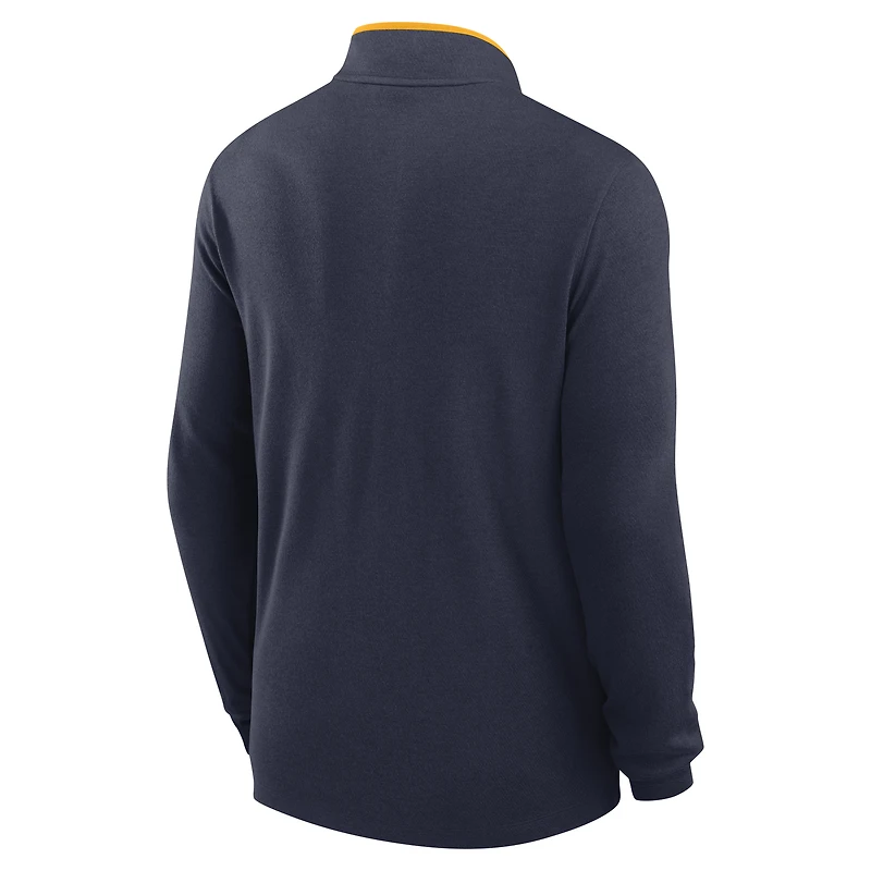 Men's Nike  Navy West Virginia Mountaineers Victory Performance Half-Zip Top