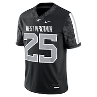 Men's Nike #25 Black West Virginia Mountaineers Alternate Game Jersey