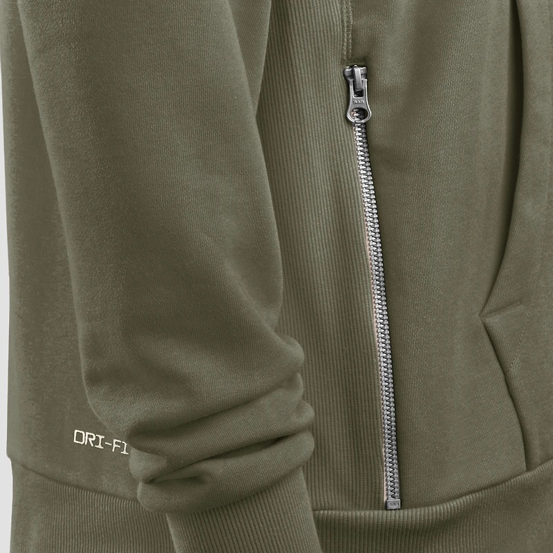 Men's Nike Olive West Virginia Mountaineers 2025 Military Appreciation Standard Issue Dri-FIT Hoodie