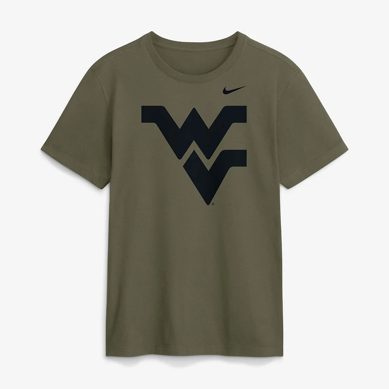 Men's Nike Olive West Virginia Mountaineers Primetime Logo Dri-FIT T-Shirt