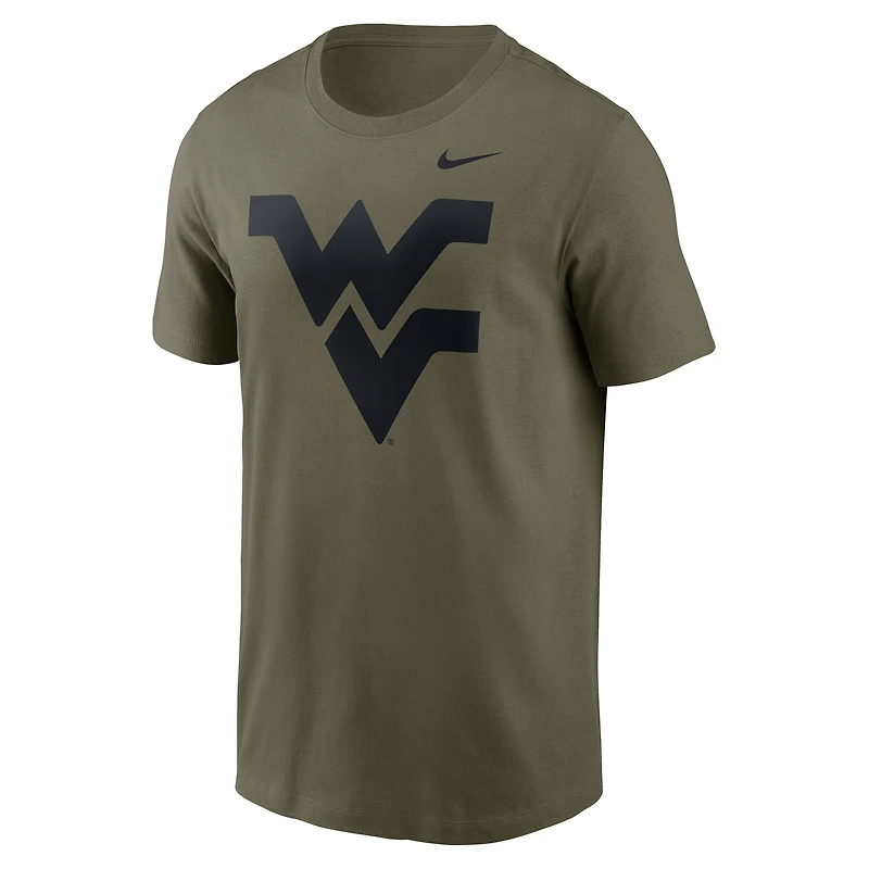 Men's Nike Olive West Virginia Mountaineers Primetime Logo Dri-FIT T-Shirt