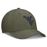 Casquette Nike Olive West Virginia Mountaineers Primetime SwooshFlex Dri-FIT pour homme