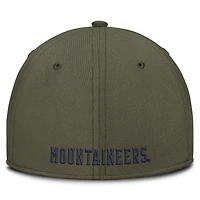 Casquette Nike Olive West Virginia Mountaineers Primetime SwooshFlex Dri-FIT pour homme