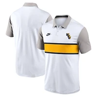 Polo Nike Athletic Prep Legacy Vapor Dri-FIT pour homme, blanc/gris