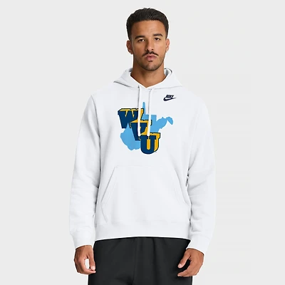 Men's Nike White West Virginia Mountaineers 1965 Throwback Club Fleece Hoodie