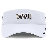 Men's Nike White West Virginia Mountaineers 2025 On-Field Gameday Performance Ace Adjustable Visor