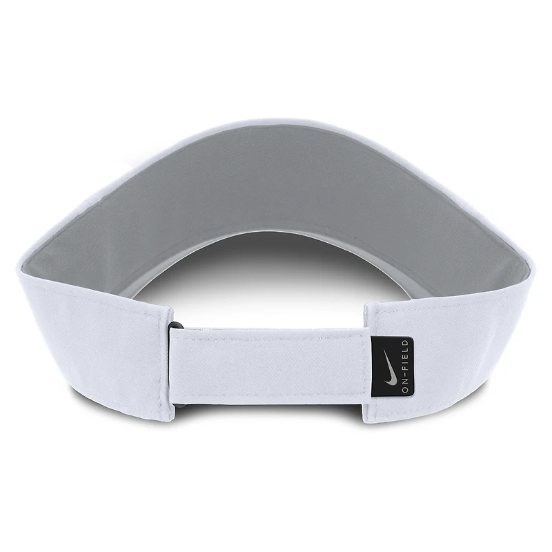 Men's Nike White West Virginia Mountaineers 2025 On-Field Gameday Performance Ace Adjustable Visor