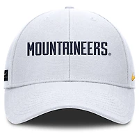 Casquette ajustable Nike blanche West Virginia Mountaineers 2025 On-Field Rise Performance pour homme