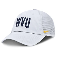 Casquette ajustable Nike blanche West Virginia Mountaineers Club Campus Trucker pour homme