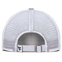 Casquette ajustable Nike blanche West Virginia Mountaineers Club Campus Trucker pour homme