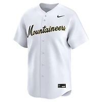 Maillot de baseball universitaire Nike blanc West Virginia Mountaineers pour homme, édition limitée