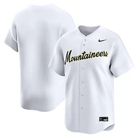 Maillot de baseball universitaire Nike blanc West Virginia Mountaineers pour homme, édition limitée