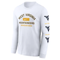 Men's Nike White West Virginia Mountaineers Primetime Classic Location Long Sleeve T-Shirt