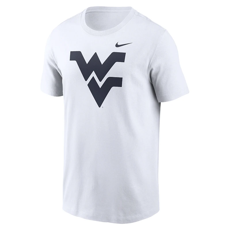T-shirt Nike blanc avec logo Primetime Evergreen des Mountaineers de Virginie-Occidentale pour hommes
