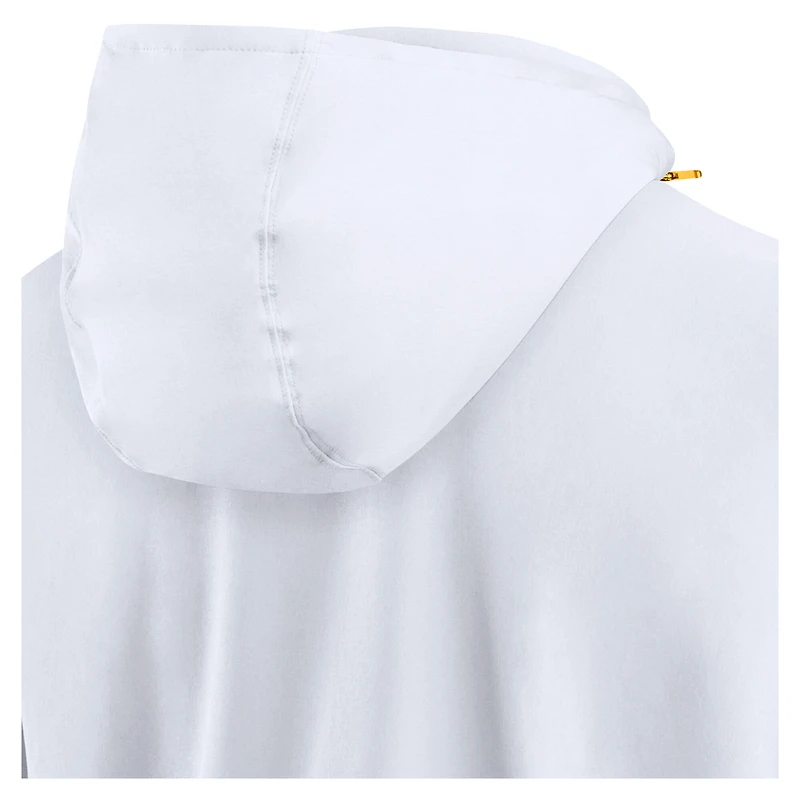 Men's Nike White West Virginia Mountaineers Sideline Coaches Lightweight Quarter-Zip Jacket