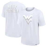 Men's Nike White West Virginia Mountaineers Statement 2-Hit Max90 T-Shirt