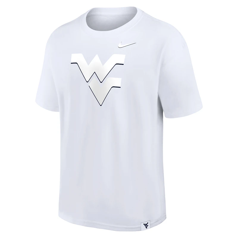 Men's Nike White West Virginia Mountaineers Statement 2-Hit Max90 T-Shirt