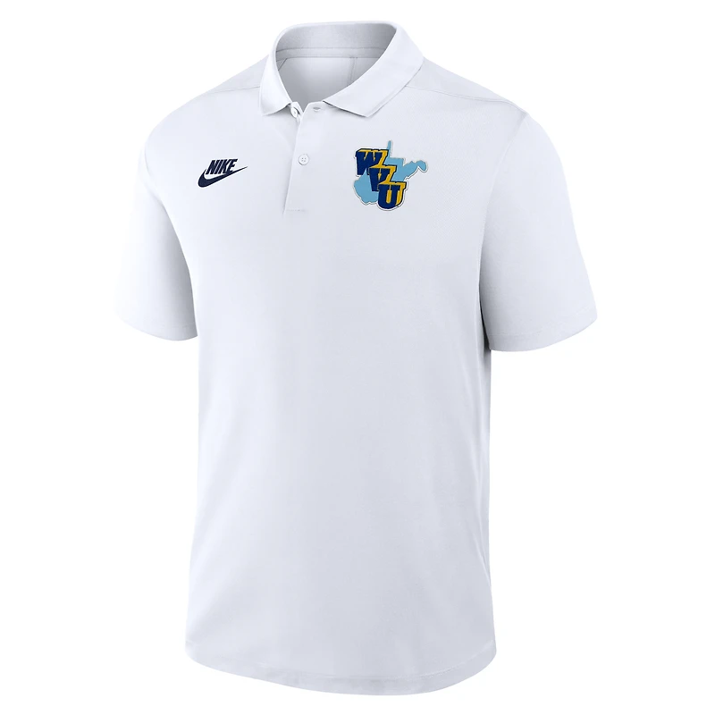 Men's Nike White West Virginia Mountaineers Vault Victory Dri-FIT Polo