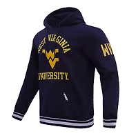 Men's Pro Standard Navy West Virginia Mountaineers Classic Stacked Logo Pullover Hoodie