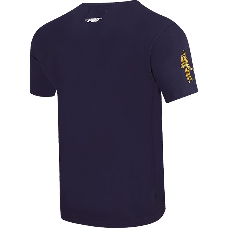 Men's Pro Standard Navy West Virginia Mountaineers Classic Stacked Logo T-Shirt