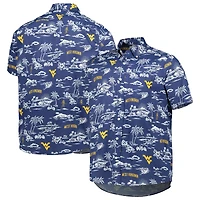 Men's Reyn Spooner Navy West Virginia Mountaineers Classic Button-Down Shirt