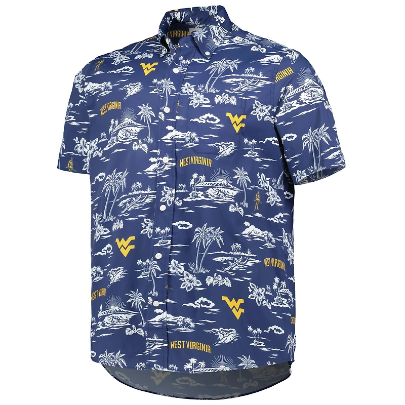 Men's Reyn Spooner Navy West Virginia Mountaineers Classic Button-Down Shirt