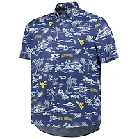 Men's Reyn Spooner Navy West Virginia Mountaineers Classic Button-Down Shirt