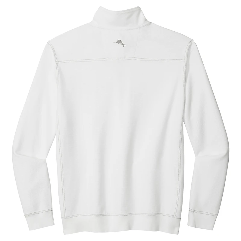 Men's Tommy Bahama White West Virginia Mountaineers Montego Bay Half-Zip Jacket
